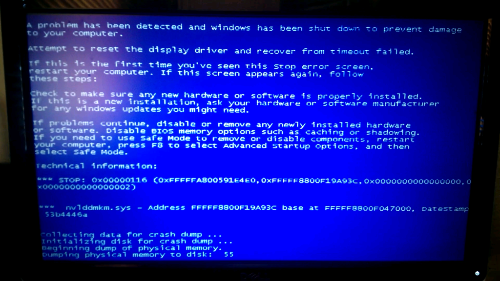 Windows Vista Blue Screen Nvlddmkm.Sys