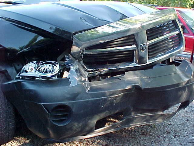 wrecked dodge durango