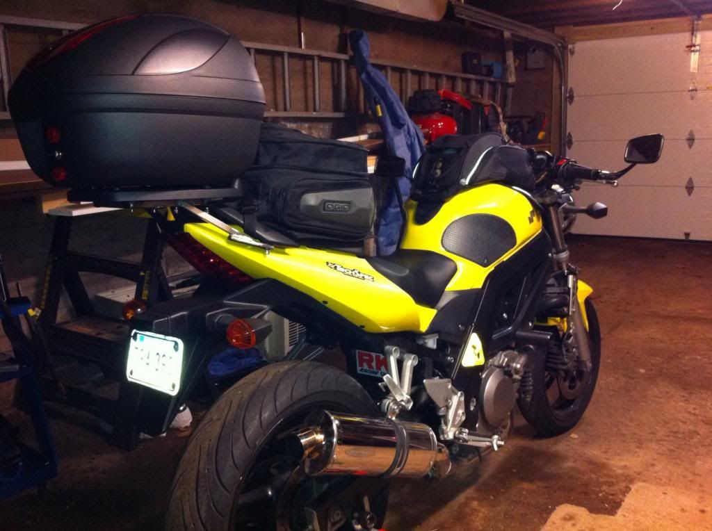 suzuki gladius luggage rack