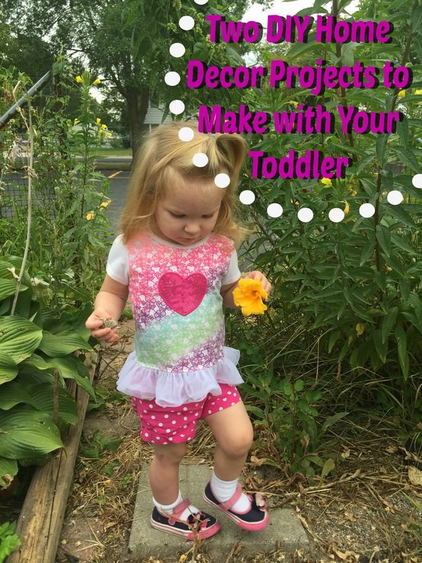 2 DIY Home Decor Projects to Make with Your Toddler - The Hippie Art Studio