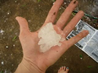 Another crazy huge hailstone