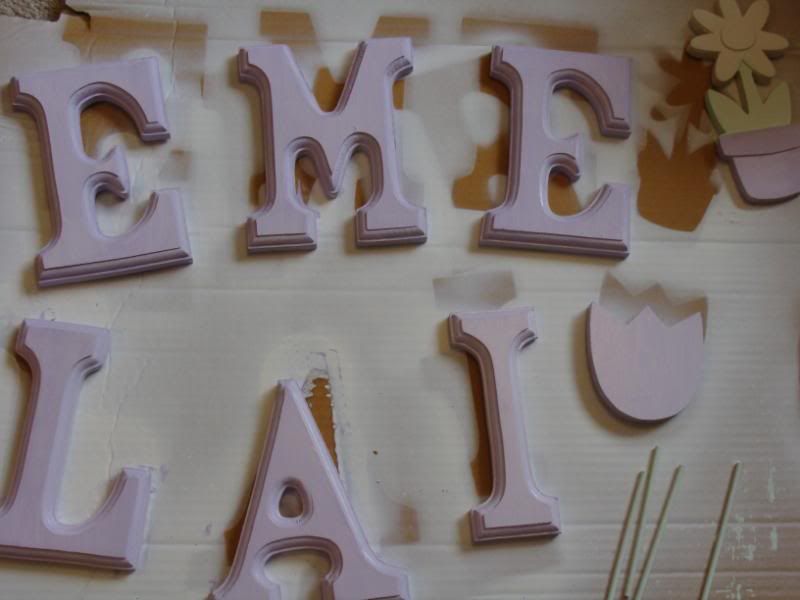 Emelia's Sweet pea Letters