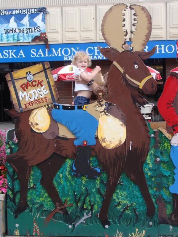 Autumn riding the moose