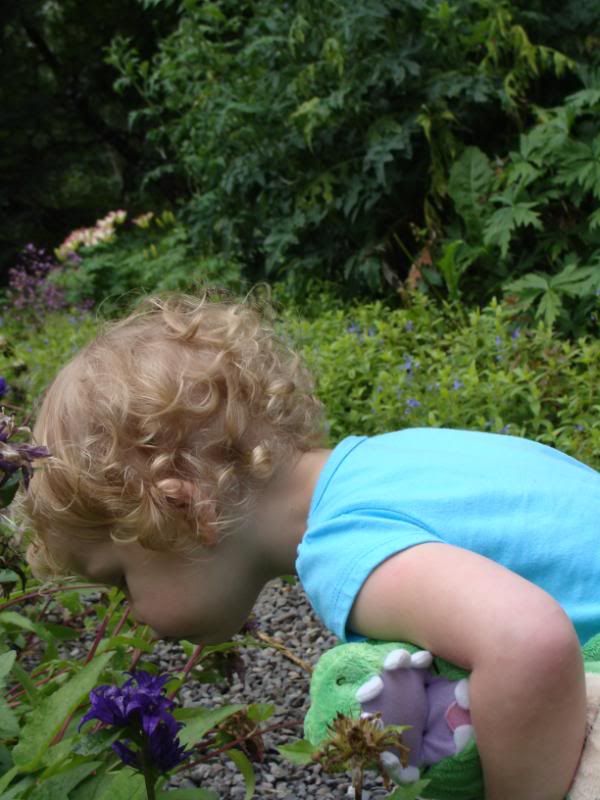 Smelling the flowers