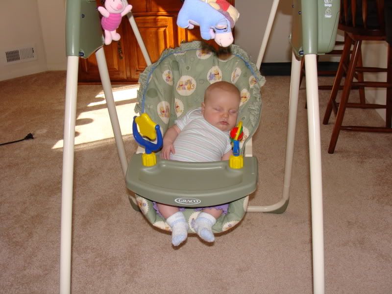 Snoozing in the Swing