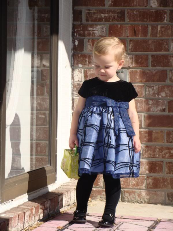 Autumn's christmas dress.