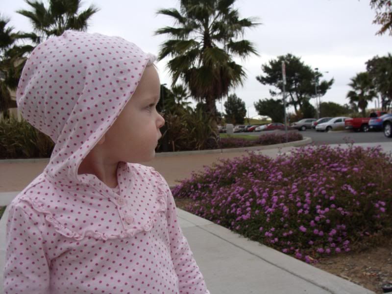 Stopping to smell the flowers.