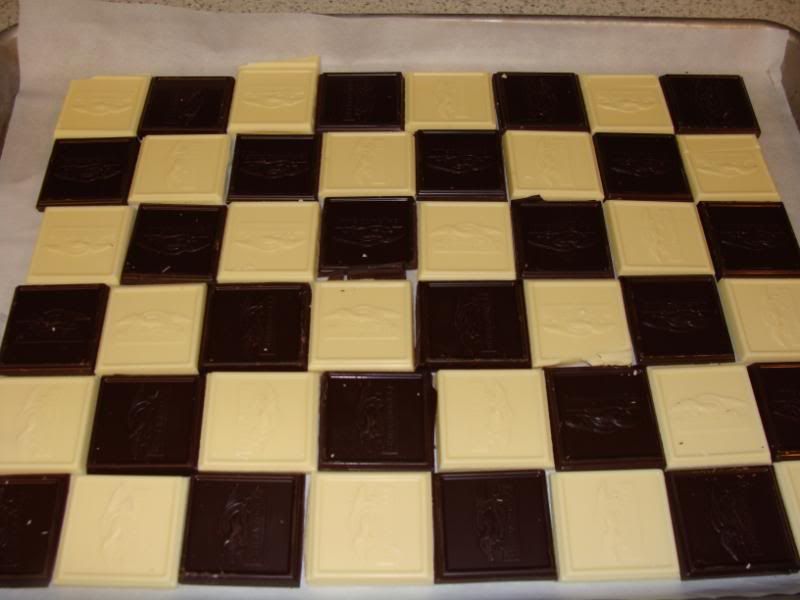Squares of chocolate