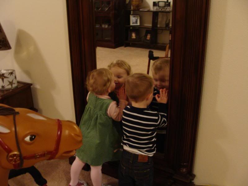 Children in the mirror