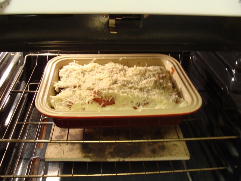 Going in the oven.