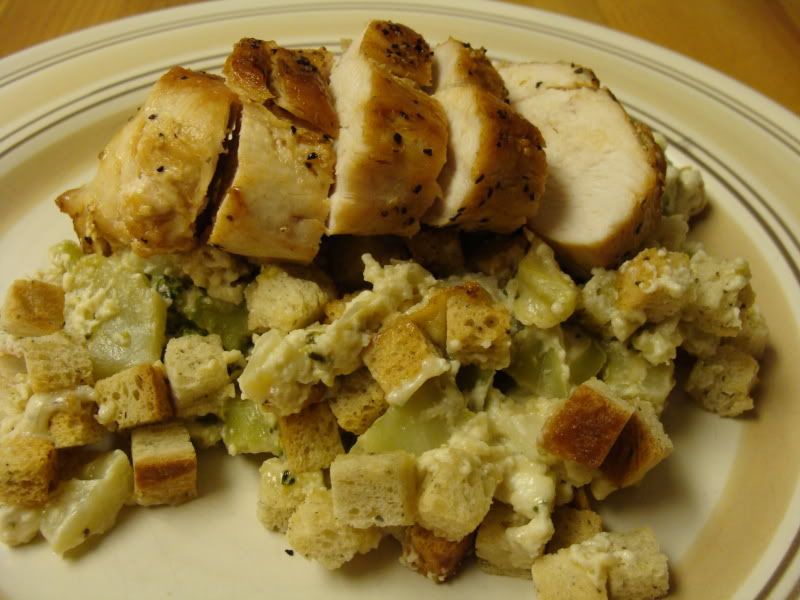 Chicken Broccoli Stuffing casserole.