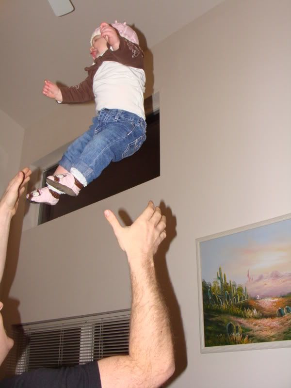 Tossing a baby