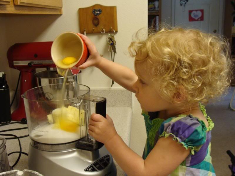 Pouring eggs