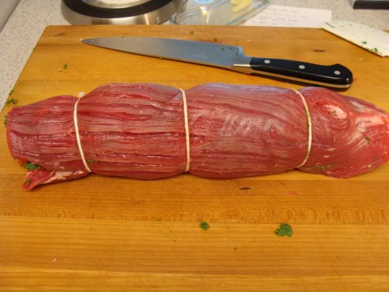 Raw Rolled Flank Steak