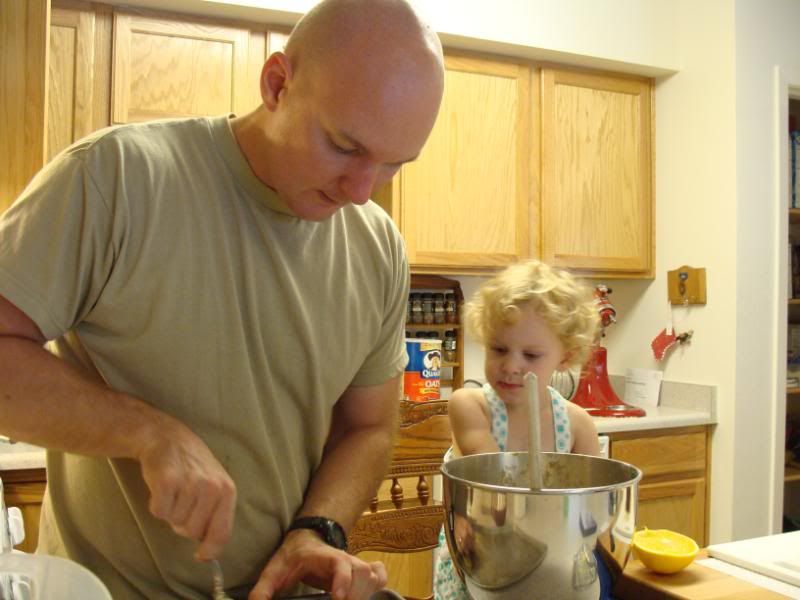 Autumn and Sean cooking