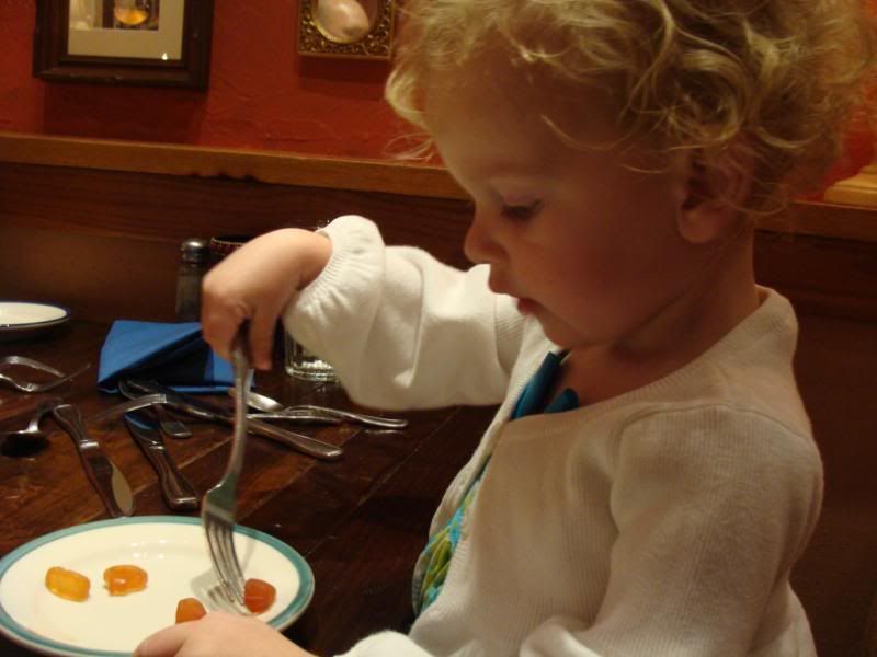 Autumn eating snacks