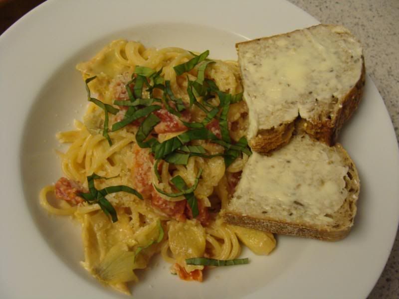 Spaghetti with Artichoke