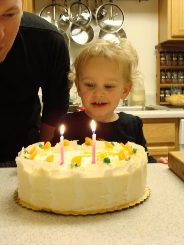 Blowing out the candles