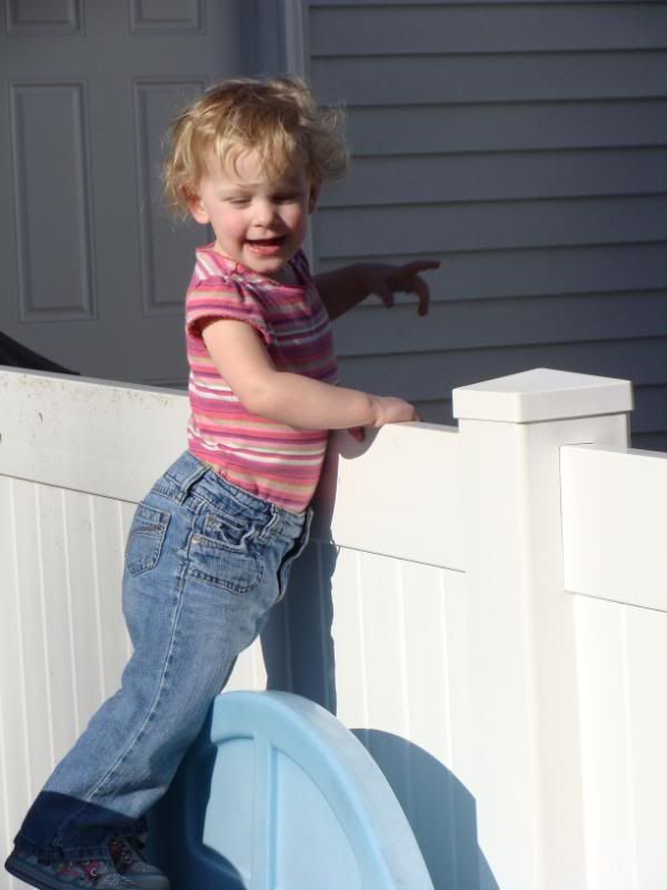 Talking to her shadow