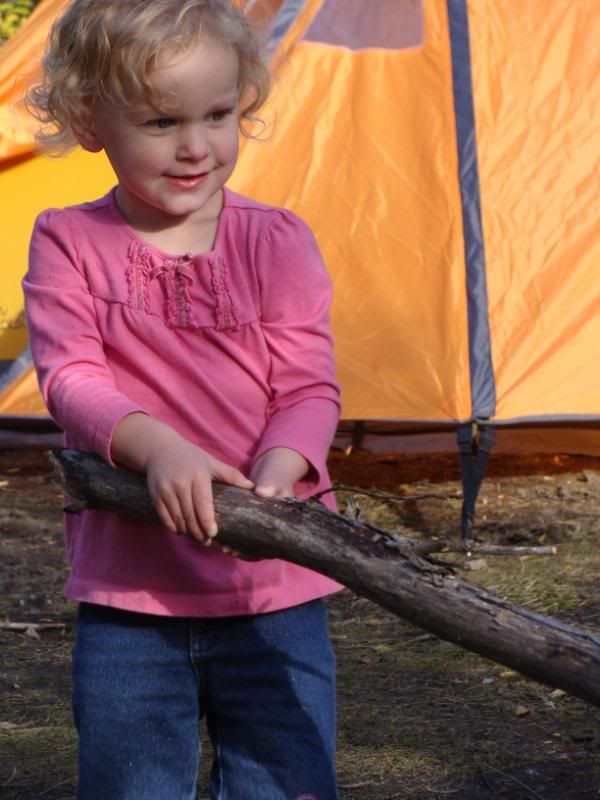 getting a fire going