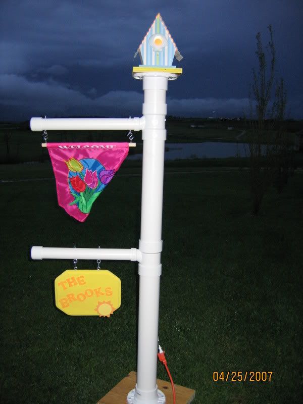 Open Roads Forum Travel Trailers PVC Pipe sign holder