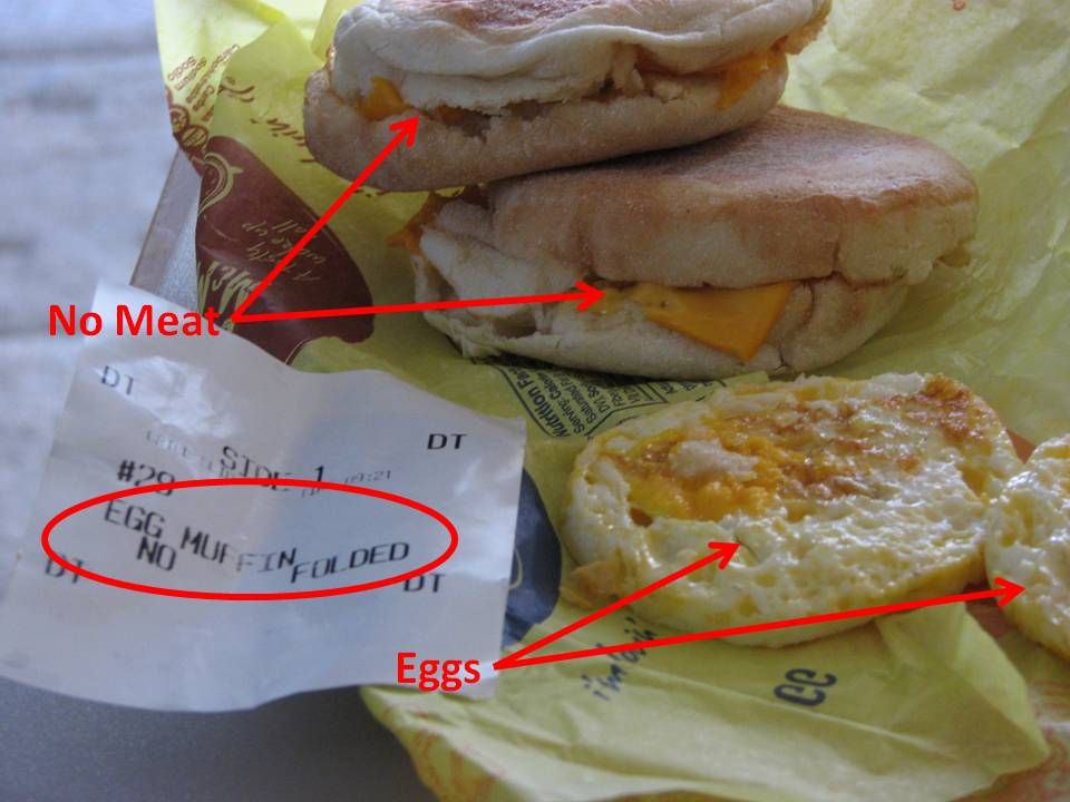 Egg McMuffins - No Egg?
