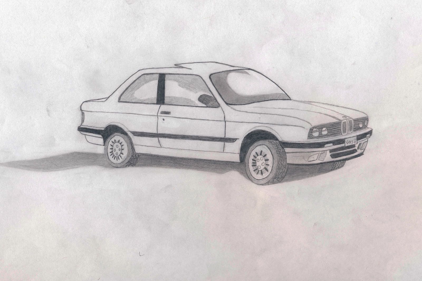 How to draw a bmw 325is #4