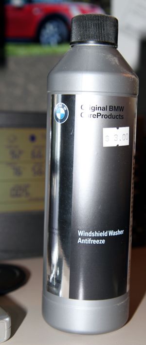 This is what the OEM bottle of washer fluid looks like