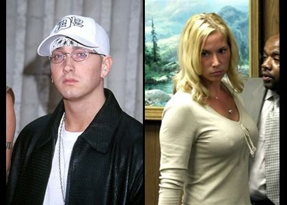 pictures of eminem and kim mathers. tattoo Eminem and Kim Mathers,