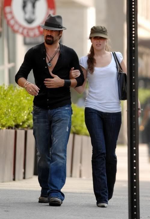 colin farrell and kim bordenave. Colin Farrell chilled with his