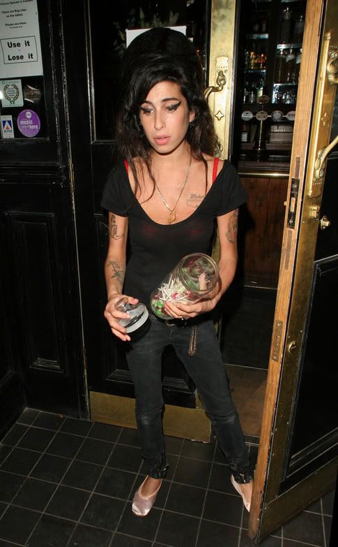 Despite her frail appearance Amy Winehouse recently admitted an addiction 