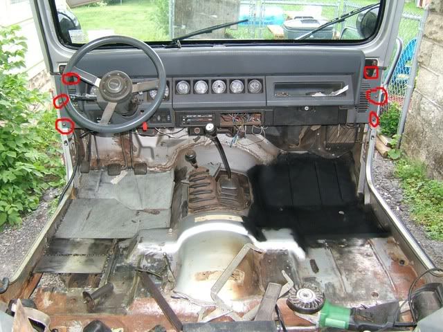 1995 Jeep wrangler dash speaker size