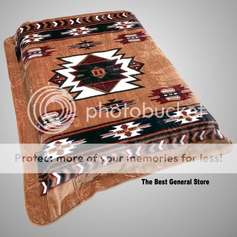 Southwest Print Polyester Blanket Queen/King 79 x 91  
