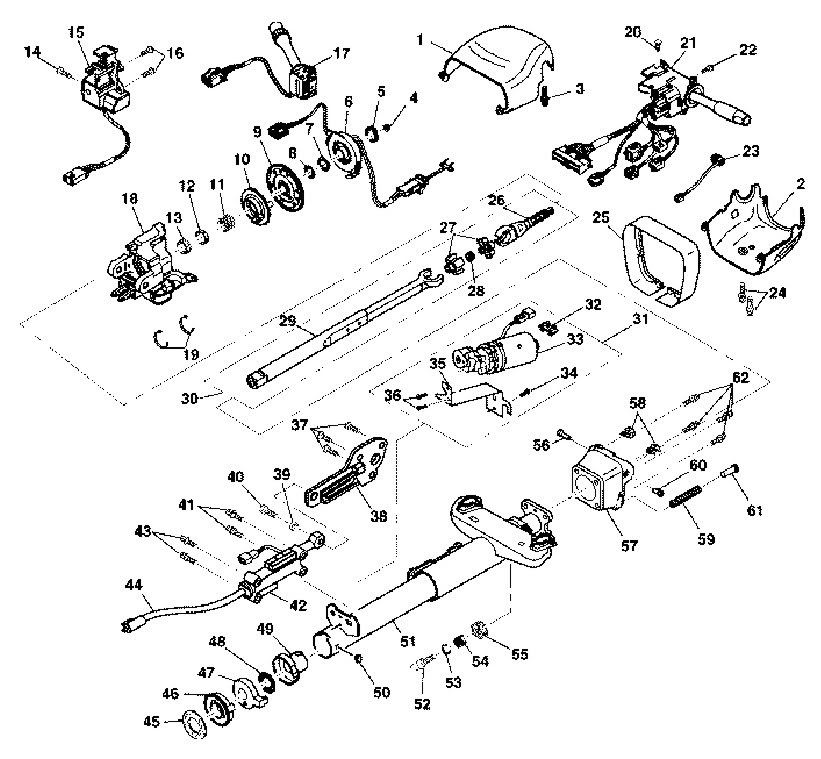 C2 Corvette Steering Column Diagram