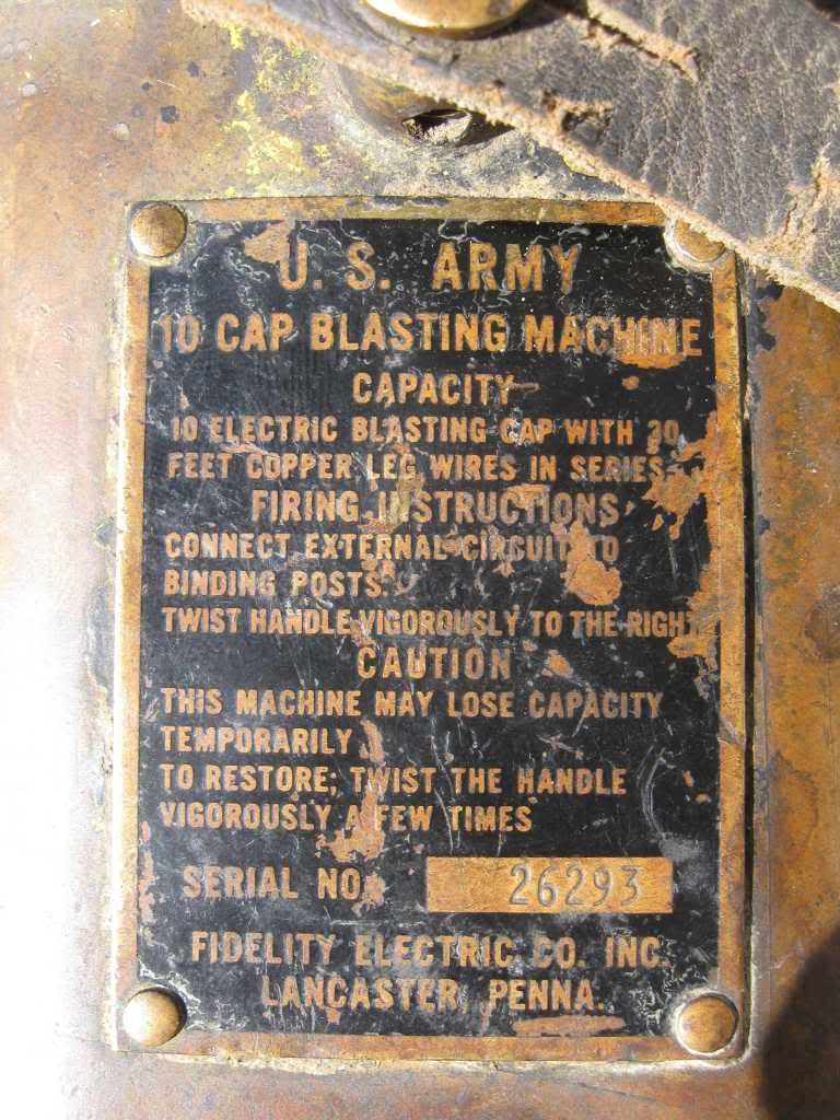 US Army 10 Cap Blasting Machine | The FAL Files