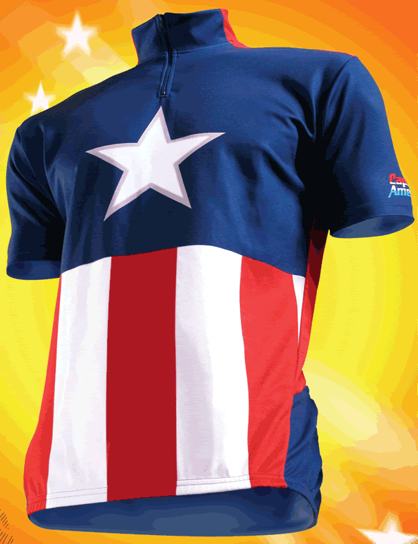 captain america cycling jersey