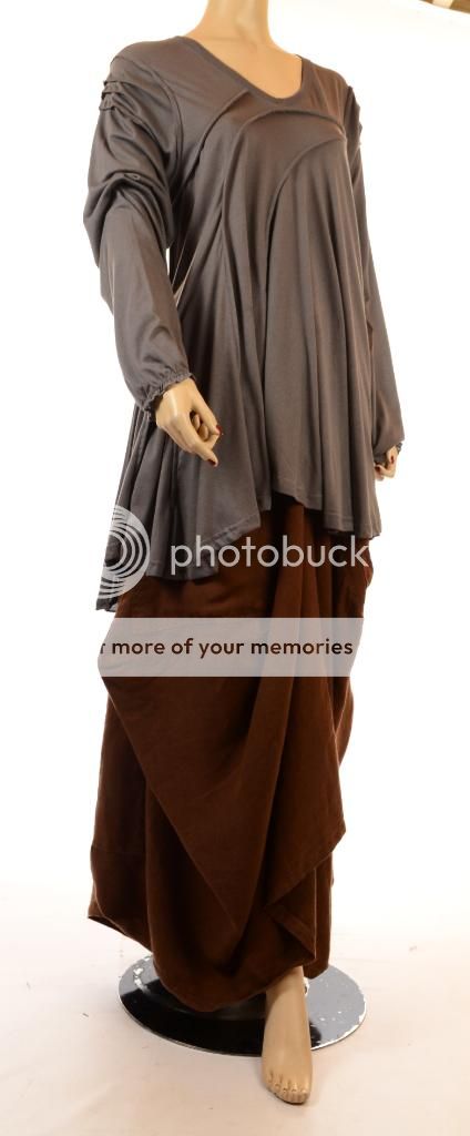 COMPLETO LINO FUNKIEST TRANSITIONAL TUNIC lagenlook FAB  